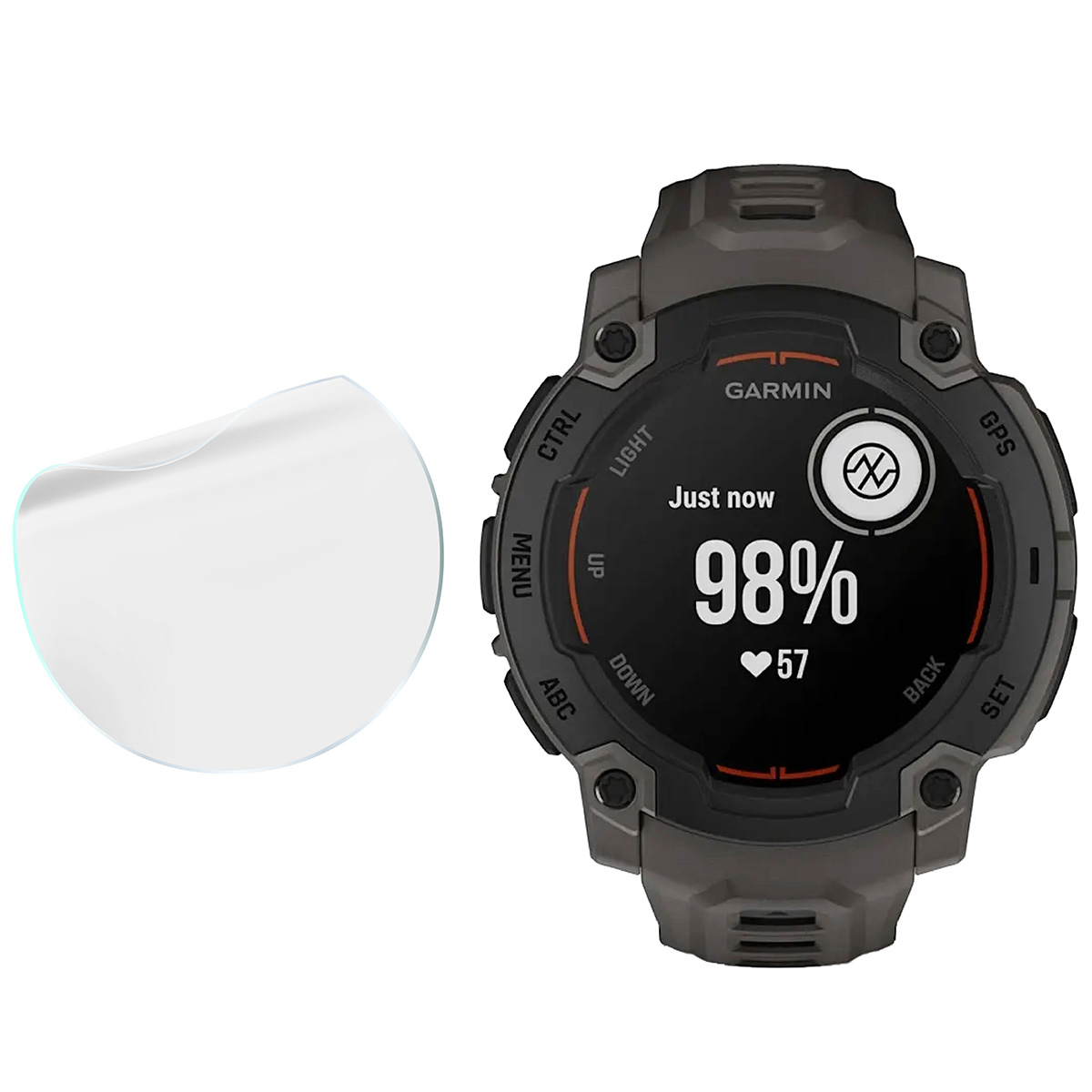 Bizon Watch Film Hydrogel Duo w zestawieniu z Garmin Instinct E 45 mm